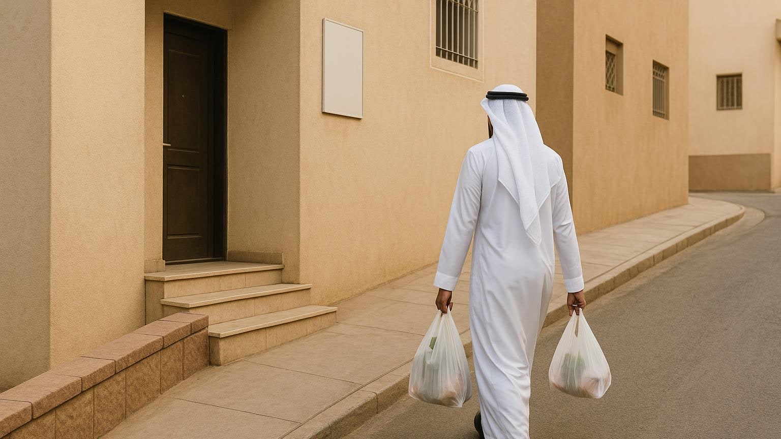 مشهد توضيحي عملي للحياة في منزل مستأجر مرتبط بموضوع «شقة على منحدر أبها: اصعد بأكياس خفيفة قبل القرار»