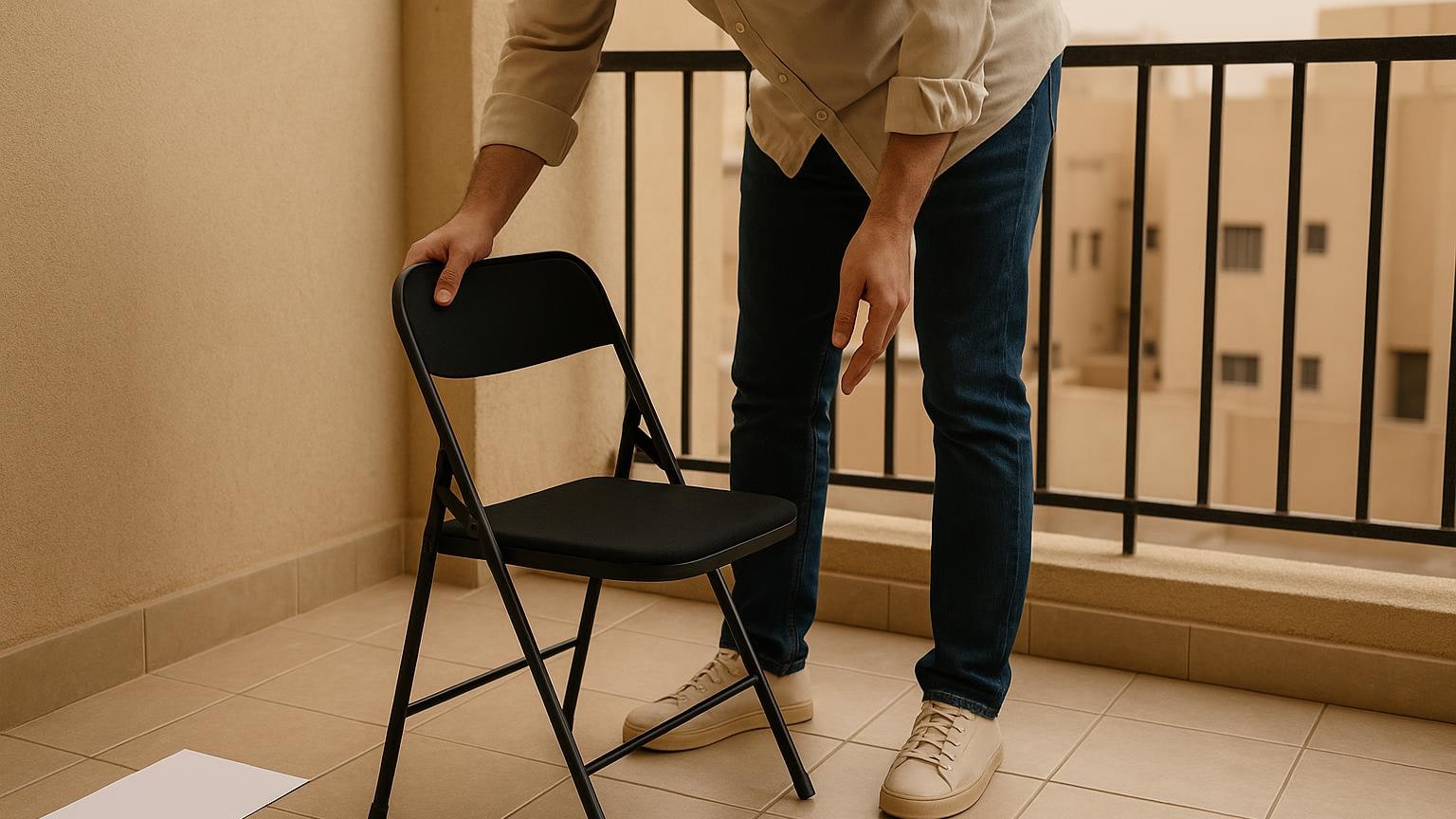 مشهد توضيحي عملي للحياة في منزل مستأجر مرتبط بموضوع «شرفة تصلح للوقوف لا لنمط حياتك»