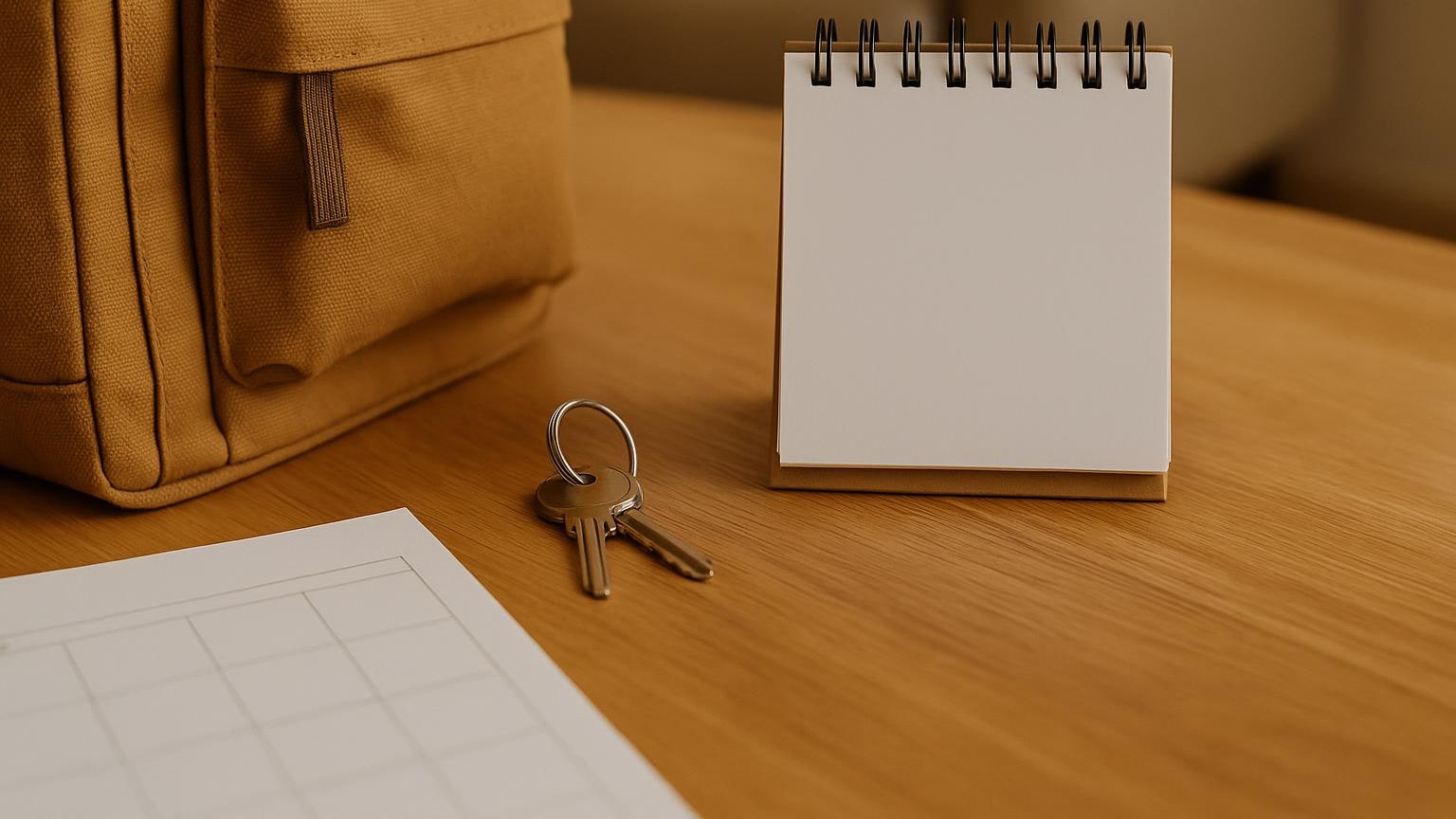 مشهد مكتبي عملي يوضح تنظيم المستندات والتخطيط المالي دون بيانات مقروءة مرتبط بموضوع «الحضانة تصل مع القسط في صباح واحد»