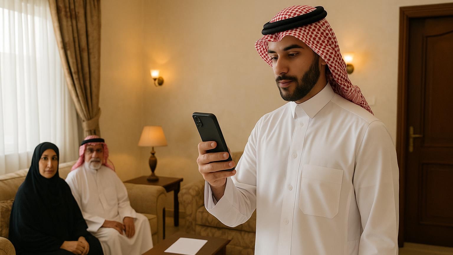 اختر المكان من طريق رعاية والديك