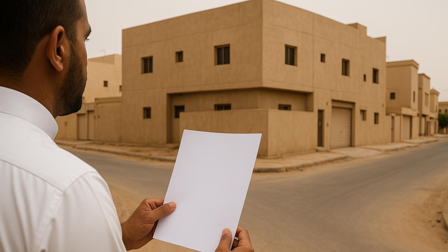 مشهد توضيحي لخطوة عملية في فحص المنزل والاستعداد للشراء مرتبط بموضوع «أرض زاوية: واجهتان للاستخدام لا ميزة في الإعلان فقط»