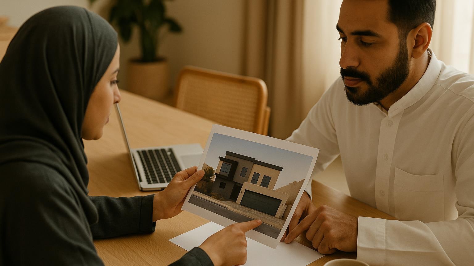 مشهد توضيحي لخطوة عملية في فحص المنزل والاستعداد للشراء مرتبط بموضوع «راجعوا الزيارة صباحاً: هل تتفقون على ما يحتاجه البيت؟»