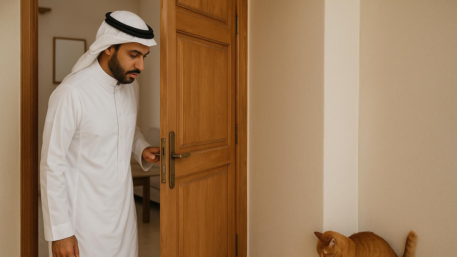 باب كان يغلق ثم بدأ يحتك: سجّل مكان الصوت قبل النجّار