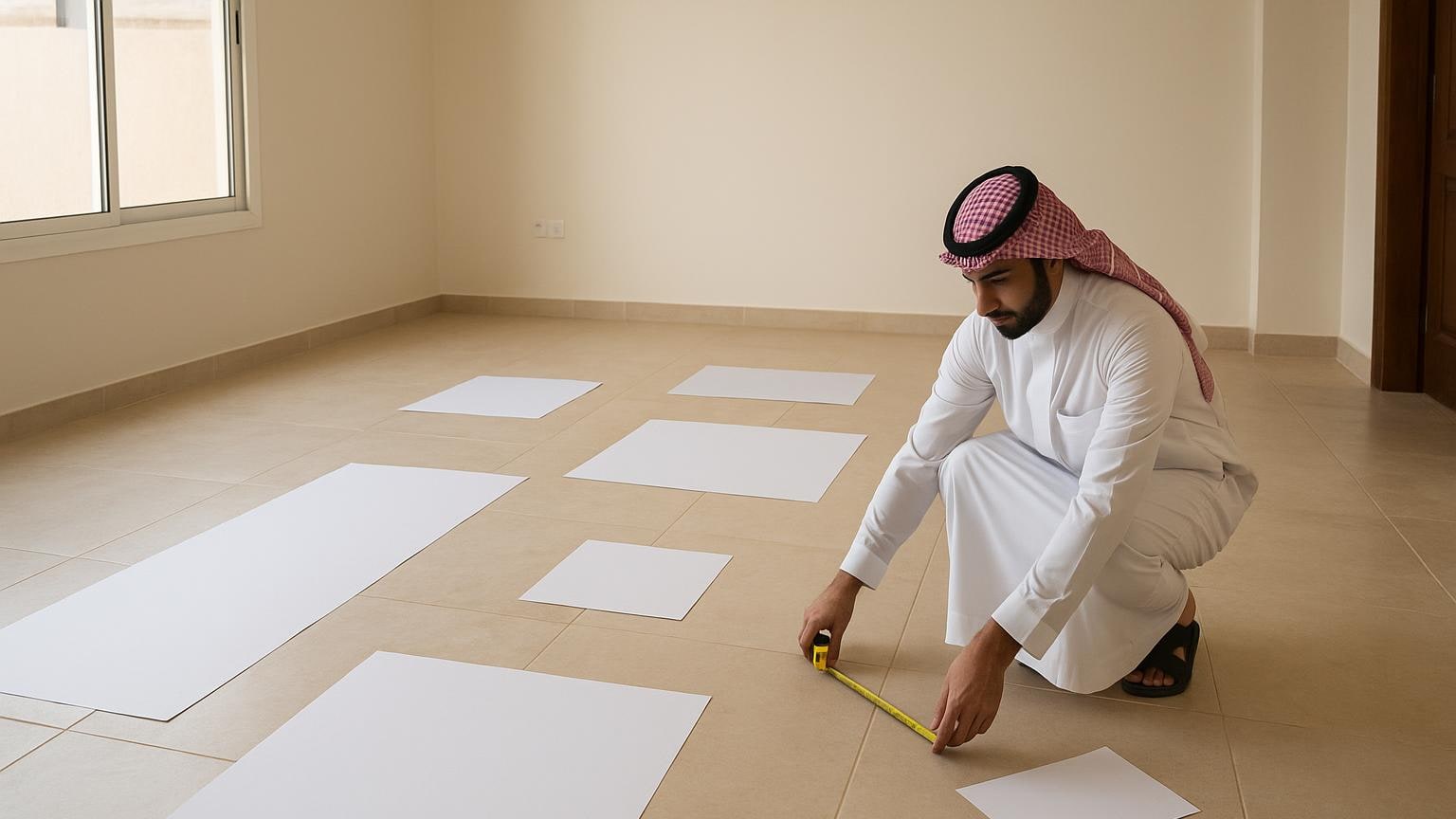 ارسم أثاثك على المخطط قبل أن يغريك اتساع الصالة