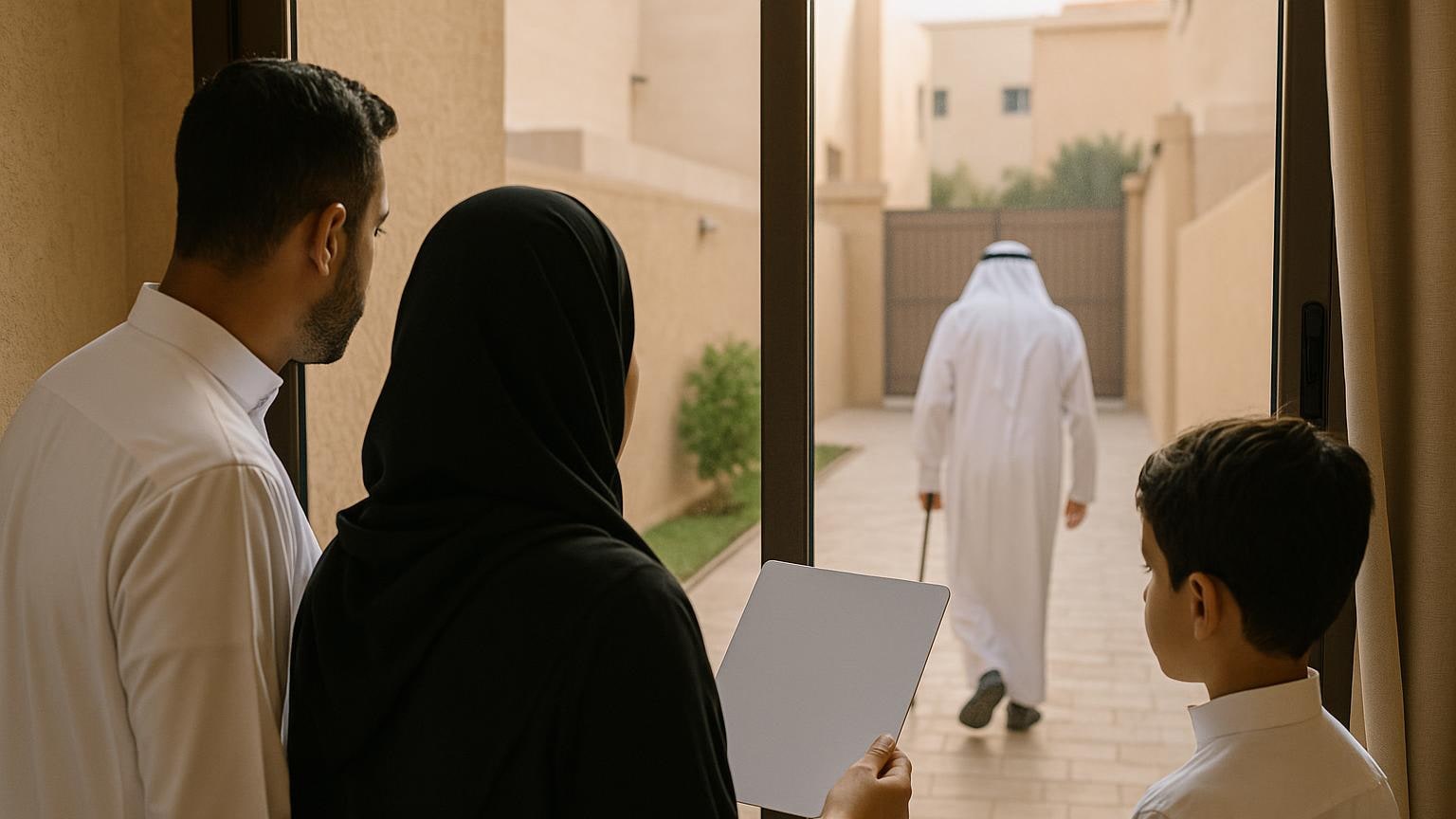 مشهد منزلي توضيحي للعناية بالمسكن وتنظيم مسؤولياته مرتبط بموضوع «تغيّر احتياج الأسرة قبل تغيّر البيت»