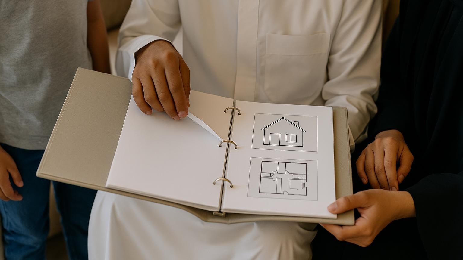 مشهد منزلي توضيحي للعناية بالمسكن وتنظيم مسؤولياته مرتبط بموضوع «دفتر تشغيل البيت الذي يفهمه أي فرد»