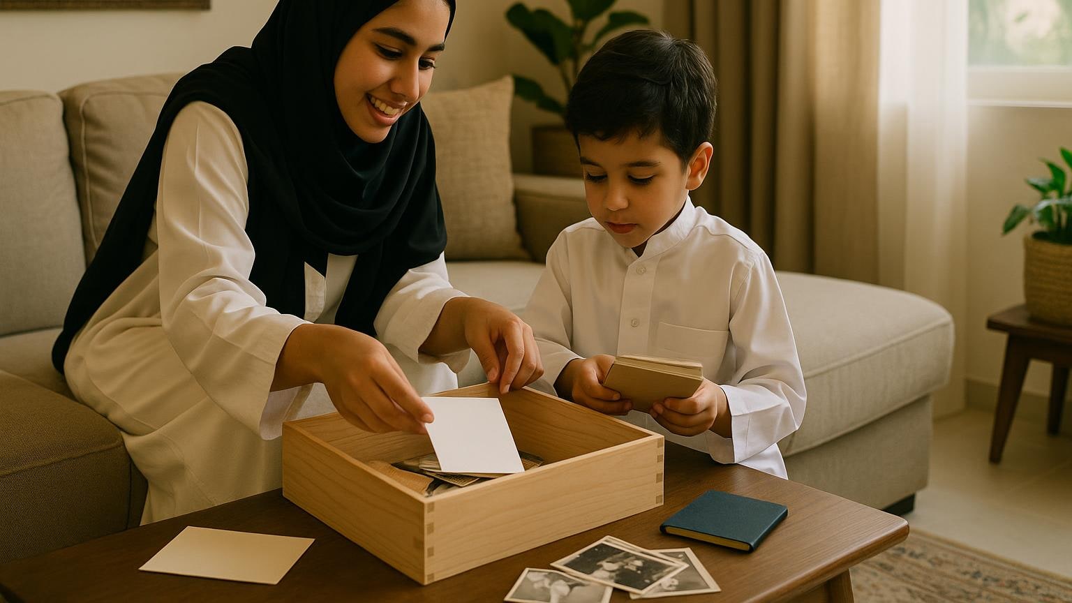 صندوق ذكريات قبل فرز منزل العائلة