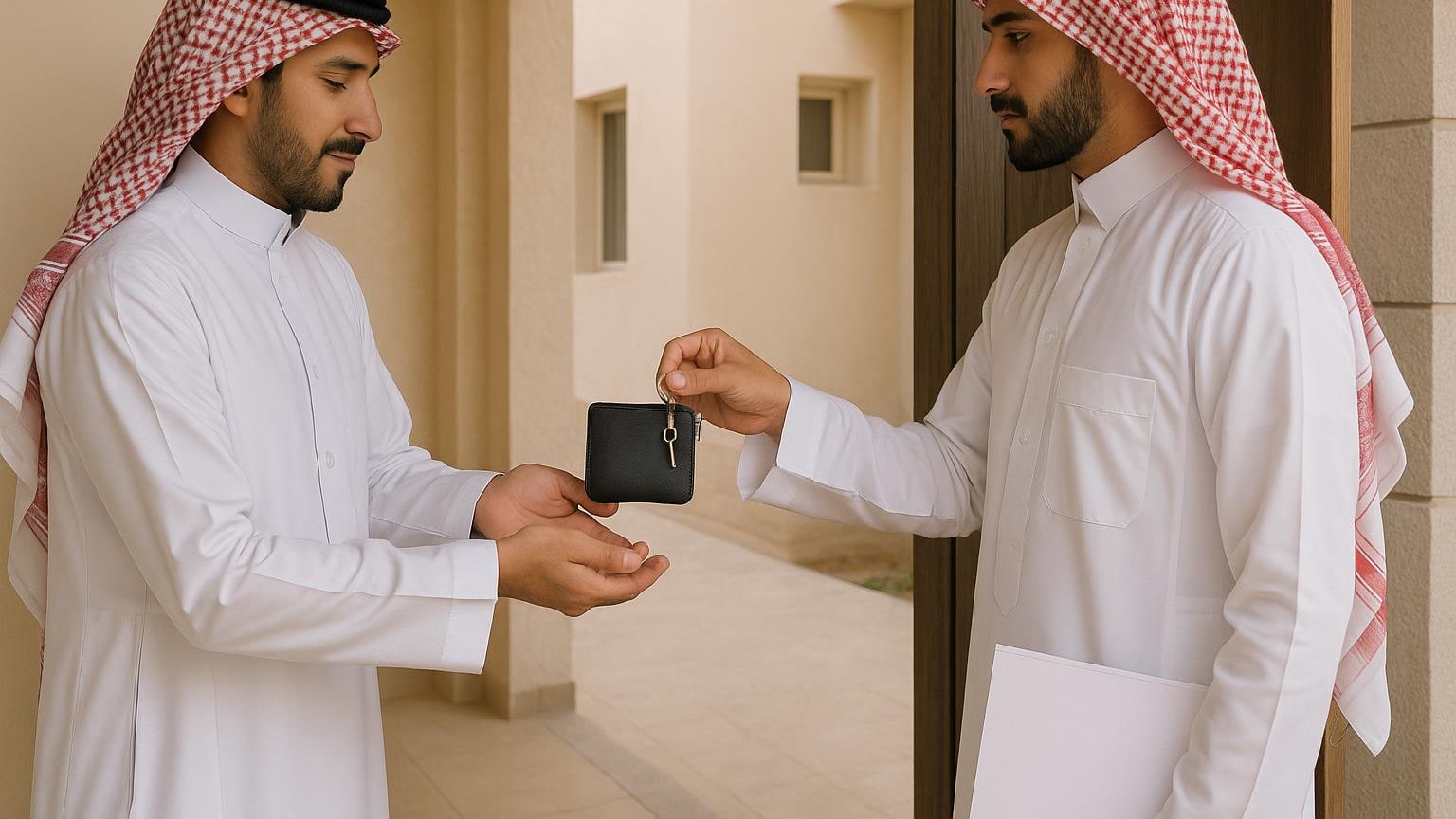 مفتاح البيت الجديد لا يضيع بين خمسة جيوب