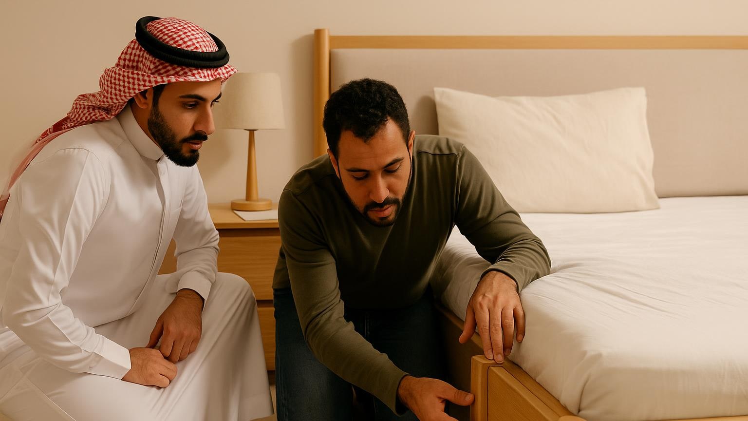صرير السرير: شخص يتحرك وآخر يحدد النقطة