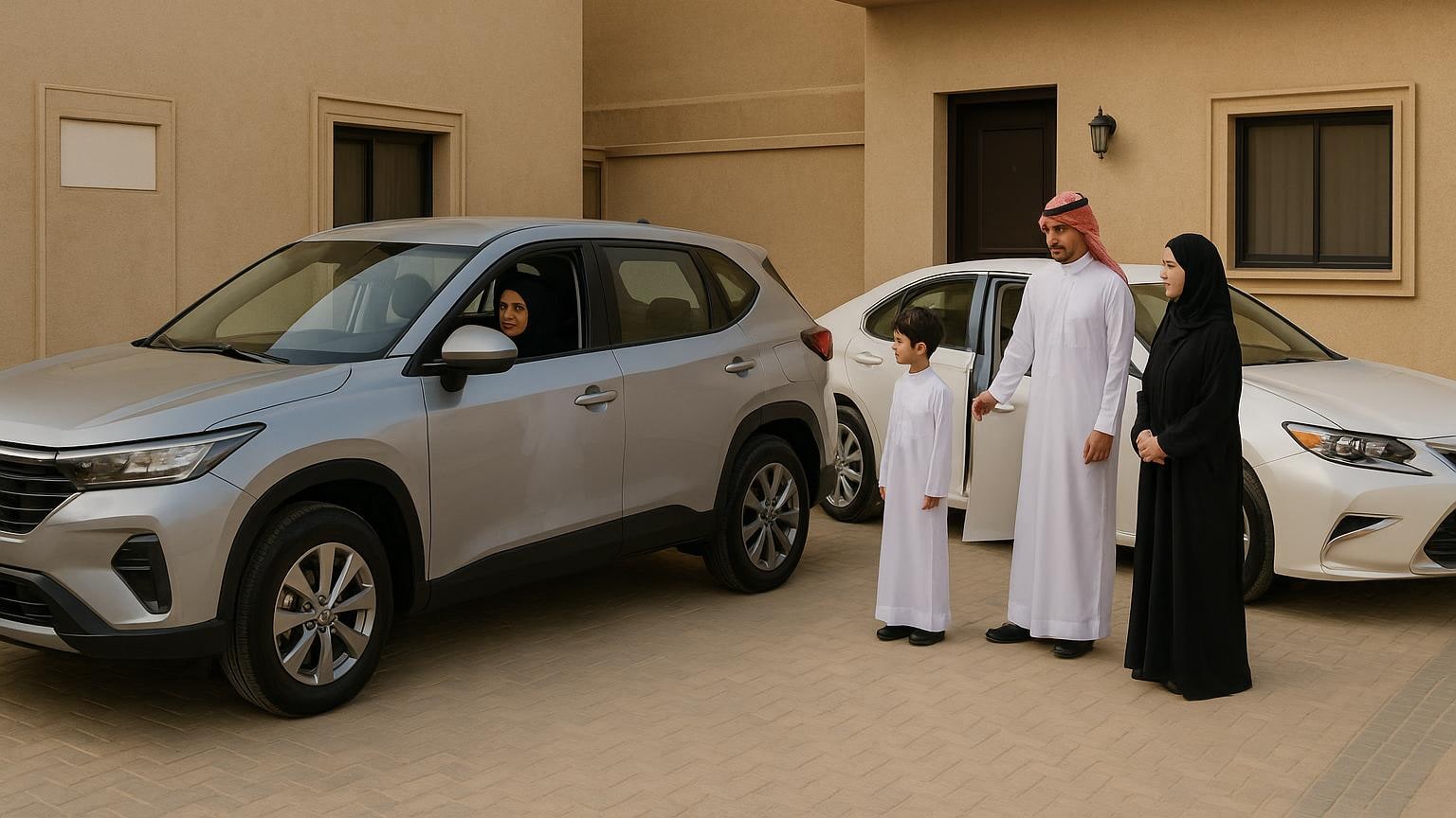 موقف طولي لسيارتين: جدول المفاتيح بعد السكن