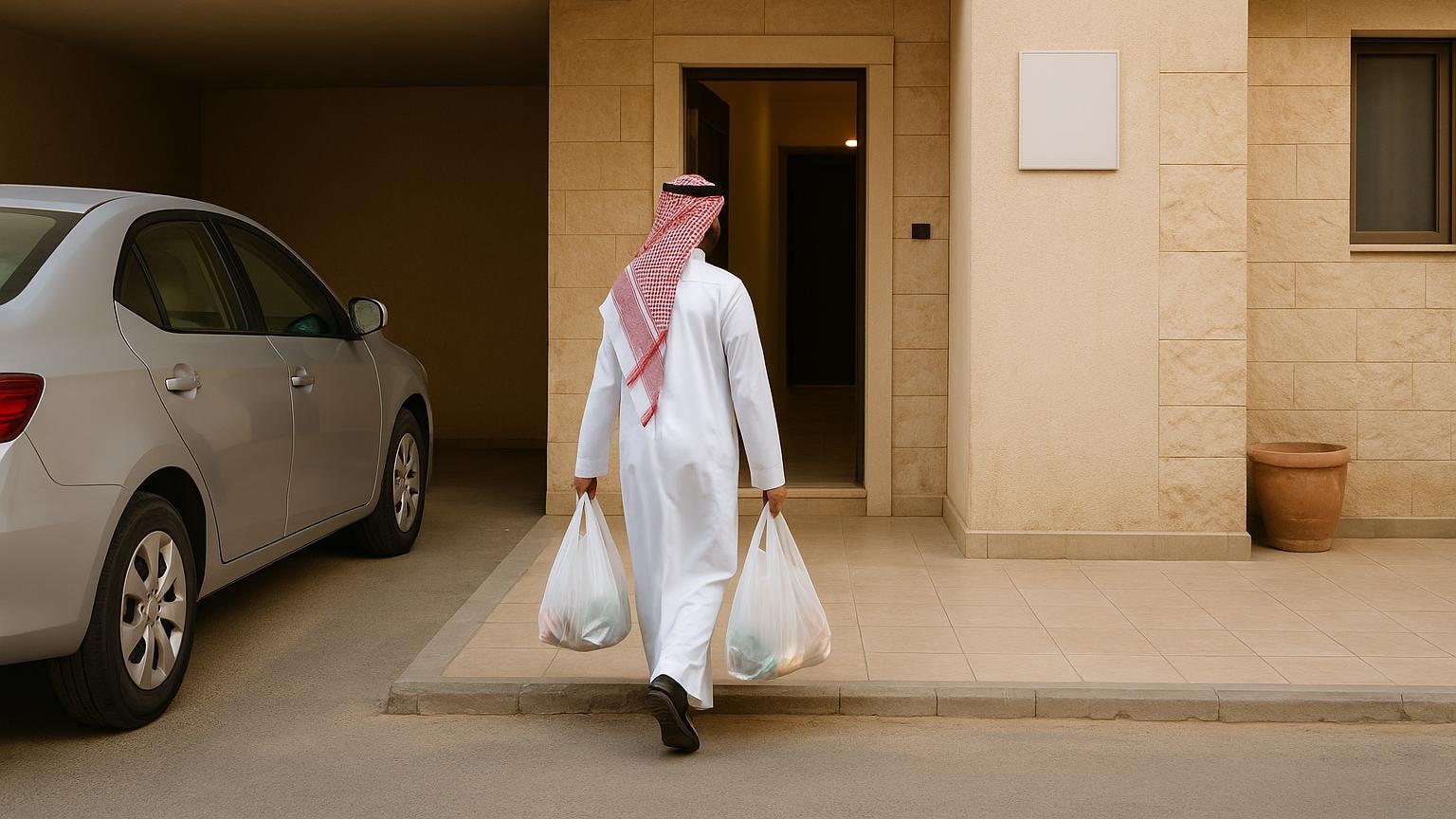 ملف صور لموقف الإيجار من البوابة إلى المصعد
