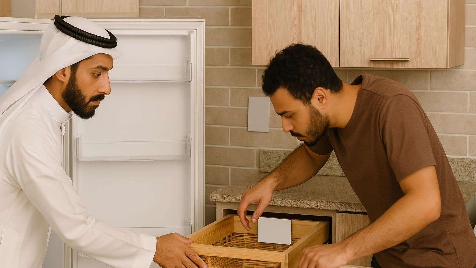 مشهد توضيحي عملي للحياة في منزل مستأجر مرتبط بموضوع «قبل السكن المشترك: هل تتسع الثلاجة لحياتين؟»
