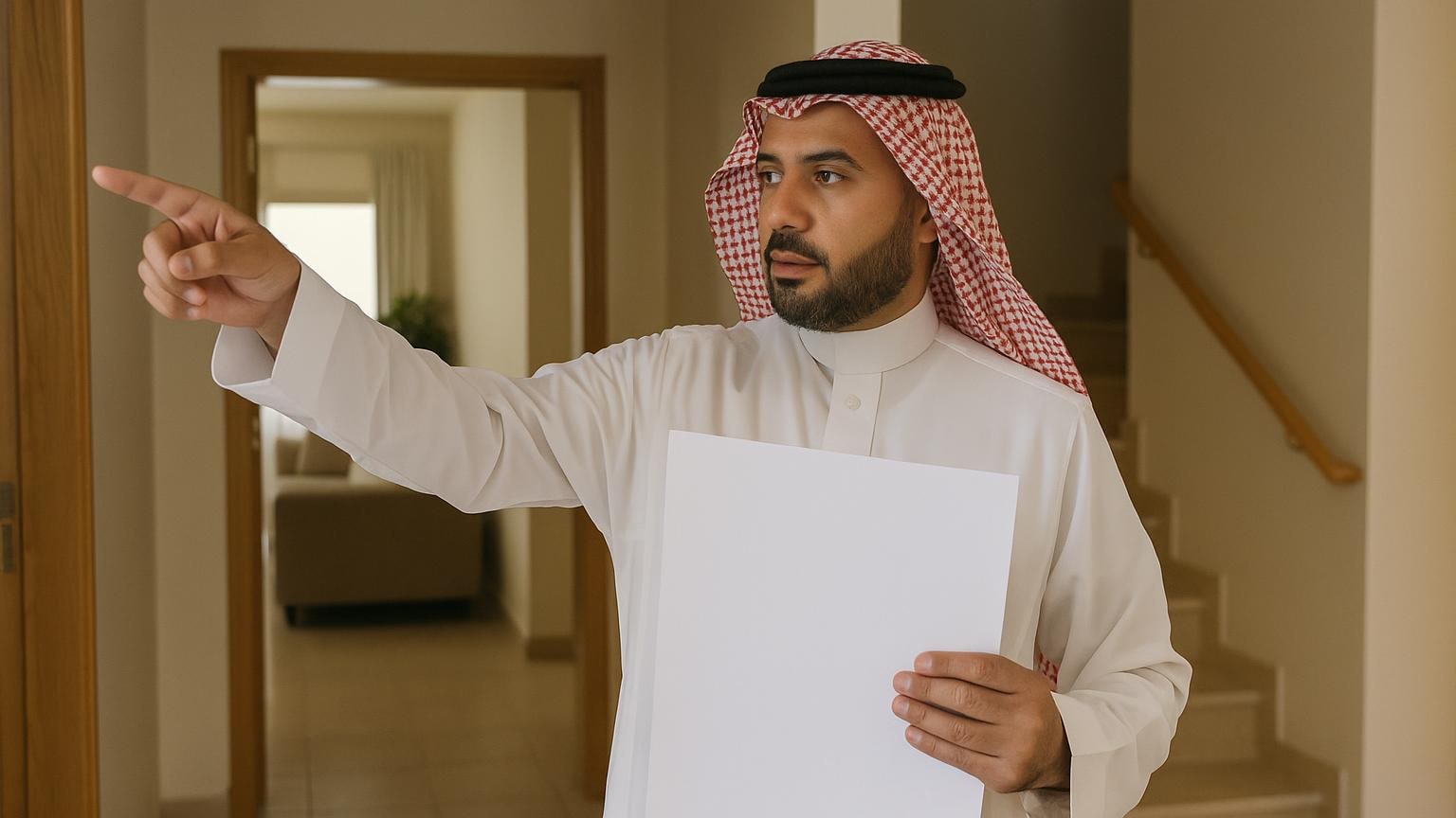 مشهد توضيحي لتجهيز المنزل وعرض تفاصيله بوضوح مرتبط بموضوع «ابدأ الجولة من أقوى مسار لا أقرب باب»