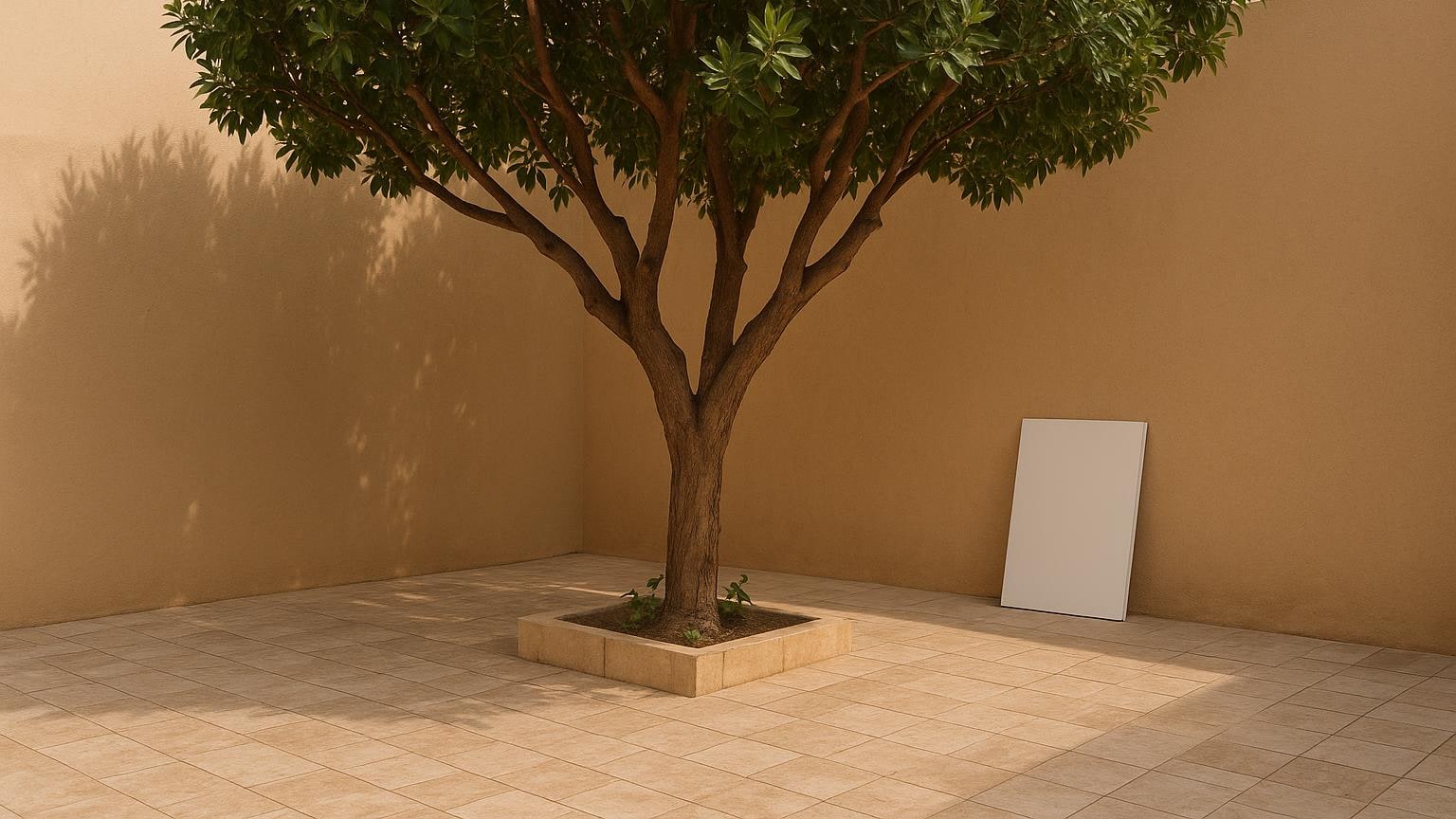 شجرة جميلة قرب الجدار: سؤال للمختص لا حكم سريع