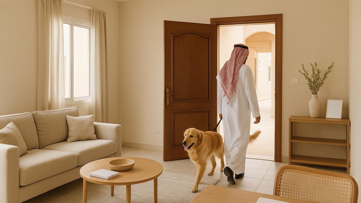 الحيوان الأليف أثناء المعاينة: راحته وراحة الزائر